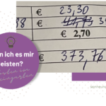 Ergebnis der Jahresabrechnung mit den Kosten im Kleingarten